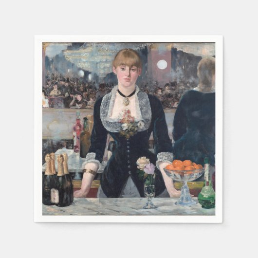 Serviette En Papier Edouard Manet - Un bar aux Folies-Bergere (Devant)
