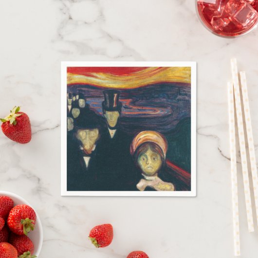 Serviette En Papier Edvard Munch - Anxiété (En situation)