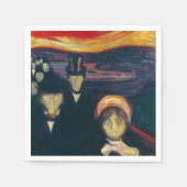 Serviette En Papier Edvard Munch - Anxiété (Devant)