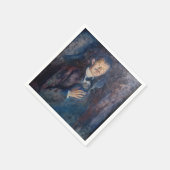 Serviette En Papier Edvard Munch - Autoportrait avec cigarette (Coin)