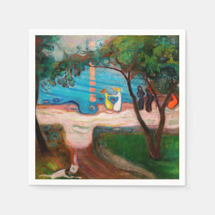 Serviette En Papier Edvard Munch - Danse sur la plage