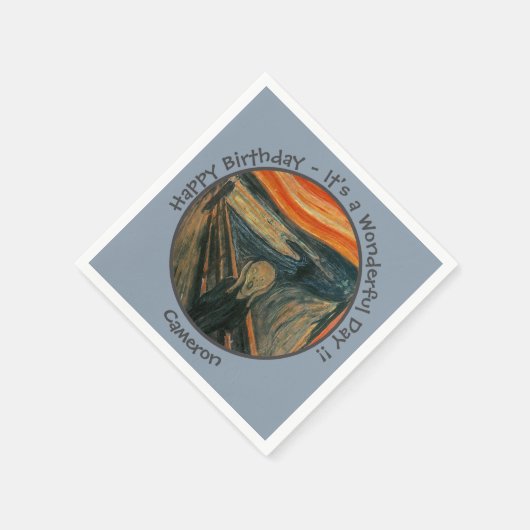 Serviette En Papier Edvard Munch La Collection Scream Party Items (Coin)