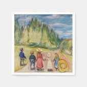 Serviette En Papier Edvard Munch - La forêt Fairytale (Devant)
