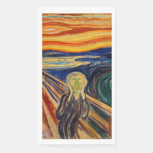 Serviette En Papier Edvard Munch - Le cri 1910 (Devant)