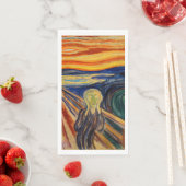 Serviette En Papier Edvard Munch - Le cri 1910 (En situation)