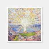 Serviette En Papier Edvard Munch - Le Soleil 1911 (Devant)