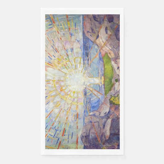 Serviette En Papier Edvard Munch - Le Soleil 1911 (Devant)
