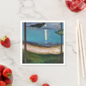 Serviette En Papier Edvard Munch - Lune (En situation)