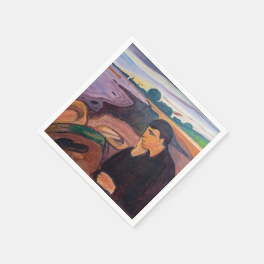 Serviette En Papier Edvard Munch - Melancholy 1894 (Coin)
