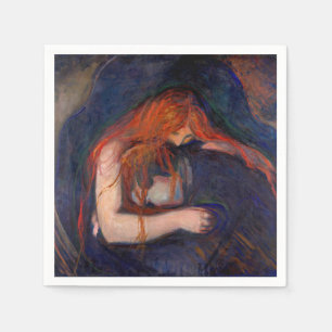 Serviette En Papier Edvard Munch - Vampire / Amour et douleur