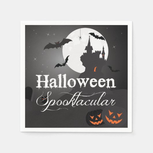 Serviette En Papier Eerie Halloween Spooktacular Party (Devant)