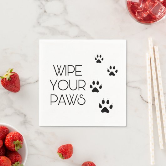 Serviette En Papier Effacer vos PAWS (En situation)