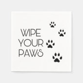 Serviette En Papier Effacer vos PAWS (Devant)