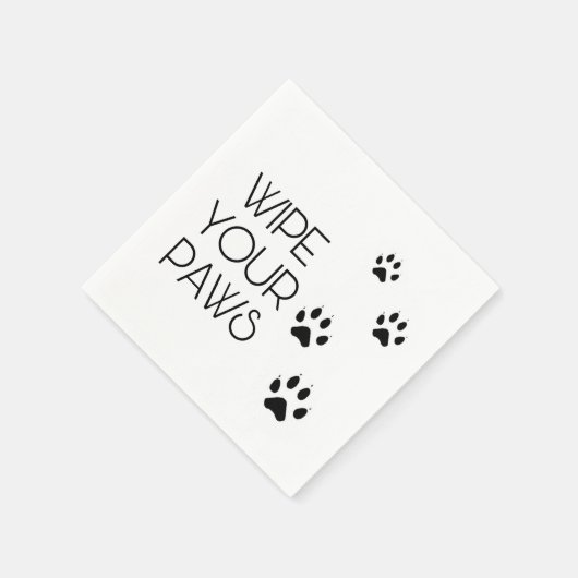 Serviette En Papier Effacer vos PAWS (Coin)