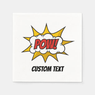 Serviette En Papier Effet audio comique Pow