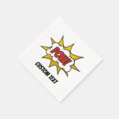 Serviette En Papier Effet audio comique Pow (Coin)