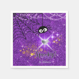 Serviette En Papier Éffrayant Chic Halloween Papier de partie Napkin