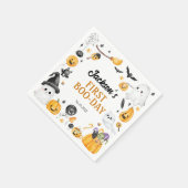 Serviette En Papier Éffrayant Cute Halloween Fantôme Anniversaire (Coin)
