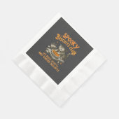 Serviette En Papier Éffrayant de chat (Coin)