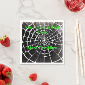 Serviette En Papier Éffrayant Déplaisant Spiderweb Motif Halloween per (En situation)