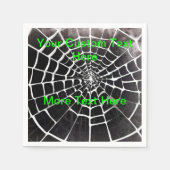 Serviette En Papier Éffrayant Déplaisant Spiderweb Motif Halloween per (Devant)