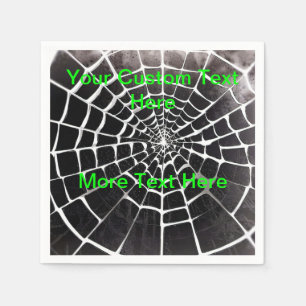 Serviette En Papier Éffrayant Déplaisant Spiderweb Motif Halloween per