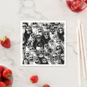 Serviette En Papier Éffrayant fantôme d'Halloween (En situation)