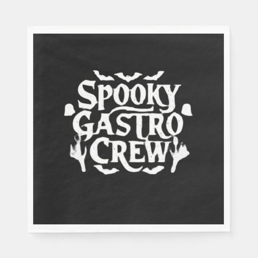 Serviette En Papier Éffrayant Gastro Crew Gastro Nurse Halloween Class (Devant)
