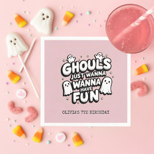 Serviette En Papier Éffrayant Ghost Halloween Anniversaire