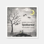 Serviette En Papier Éffrayant Halloween Party aquarelle Spooktacular (Devant)