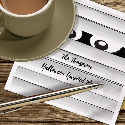 Serviette En Papier Éffrayant Halloween Party maman personnalisée