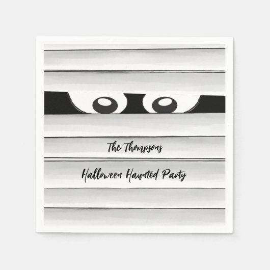 Serviette En Papier Éffrayant Halloween Party maman personnalisée (Devant)