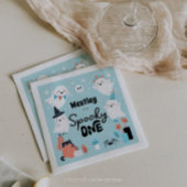 Serviette En Papier Éffrayant One mignonne Ghost Boy 1ère fête d'anniv