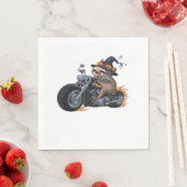 Serviette En Papier Éffrayant Sloth Motorcycle Ride Halloween Biker Fu (En situation)