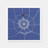 Serviette En Papier Éffrayant Spider dans Spider Web (Devant)