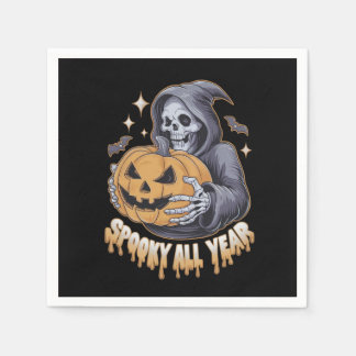SERVIETTE EN PAPIER ÉFFRAYANT TOUTE L'ANNÉE