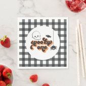 Serviette En Papier Éffrayant Un Halloween 1er Anniversaire (En situation)