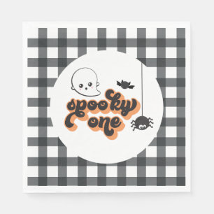Serviette En Papier Éffrayant Un Halloween 1er Anniversaire