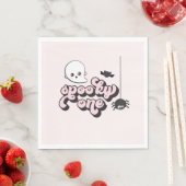 Serviette En Papier Éffrayant Un Halloween 1er Anniversaire (En situation)