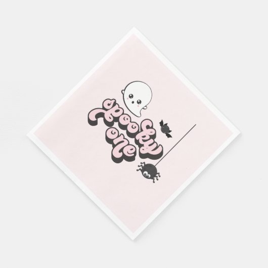 Serviette En Papier Éffrayant Un Halloween 1er Anniversaire (Coin)