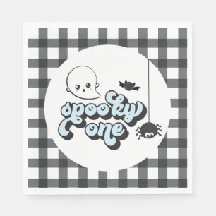 Serviette En Papier Éffrayant Un Halloween 1er Anniversaire