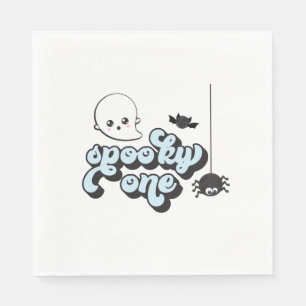 Serviette En Papier Éffrayant Un Halloween 1er Anniversaire