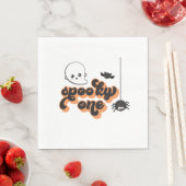 Serviette En Papier Éffrayant Un Halloween 1er Anniversaire (En situation)