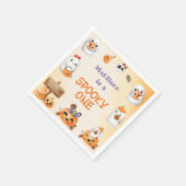 Serviette En Papier Éffrayant un mignon Halloween Fantôme 1er annivers (Coin)