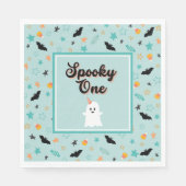 Serviette En Papier Éffrayant Un Sexe Neutre Halloween Premier Anniver (Devant)