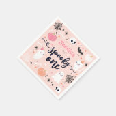 Serviette En Papier Éffrayant Une Mignonne Halloween Ghost 1er Décor A (Coin)