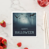 Serviette En Papier Éffrayante Haunted Forest Halloween Party (En situation)