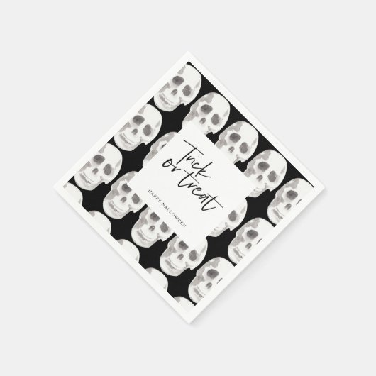Serviette En Papier Effrayer Scull Trick ou traitement | Parti Hallowe (Coin)