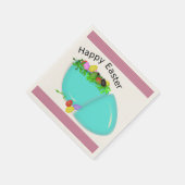 SERVIETTE EN PAPIER EGG "HAPPY EASTER" (Coin)
