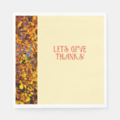 Serviette En Papier Egg White Dinner Happy Merci de donner (Devant)